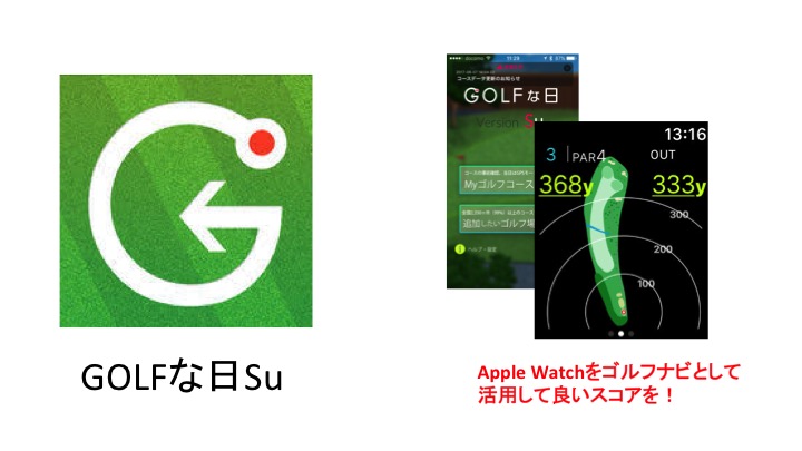 Golfな日su アプリ Apple Watchを持っている方にオススメ オカピーの快適生活